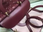 Dior Lady Dior Large Bag Fake in Bordeaux - Image 9