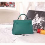 Malachite Epsom ReplicaLuxury Hermes Kelly 20cm Handbag - Image 2