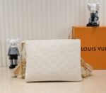 Louis Vuitton Coussin PM Bag In Cream With Jacquard Strap - Image 3