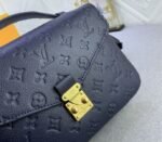 LV Monogram Empreinte Leather Metis In Navy Blue - Image 7