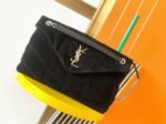 Saint Laurent Puffer Medium Chain Bag Black Suede Calfskin - Image 10