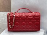 Dior Miss Dior Mini Bag Knockoff in Red Cannage Lambskin - Image 3
