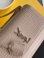 SUNSET MEDIUM CHAIN BAG IN SMOOTH LEATHER - Image 8