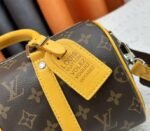 Louis Vuitton Monogram Macassar Canvas Keepall Bandouliere 25 In Safran Yellow - Image 6