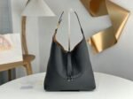 Top Quality Knockoff Previous Previous Chloe Marcie Hobo Bag in Black Grained Leather - Image 4