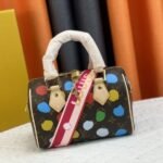 Louis Vuitton X YK Monogram Canvas Speedy 20 Handbag With Textile Strap In Style 1