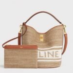 Top Quality Fake Celine Bucket 16 Bag In Textile with Celine Logo