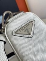 Prada Triangle Shoulder Bag Fake in White - Image 3