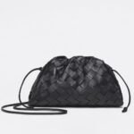 Knockoff Bottega Veneta Mini Pouch with Strap Black