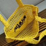 Prada Small Tote Bag Replica in Yellow Woven Raffia - Image 8