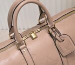 LV Monogram Empreinte Keepall Bandouliere 45 In Tourterelle Gray - Image 7