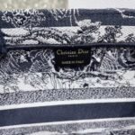 Dior Large Book Tote Bag Fake in Blue Toile de Jouy Stripes Embroidery - Image 8
