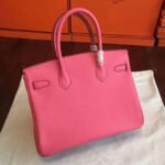Rose Lipstick Colored Hermes Birkin 25cm Copy Bag - Image 3