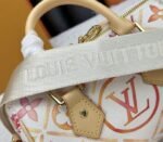 Louis Vuitton LV By The Pool Monogram Tiles Canvas Speedy Bandouliere 20 Bag In Coral - Image 8