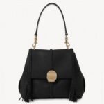 Top Quality Replica Chloe Penelope Small Shoulder Bag in Black Grained Calfskin