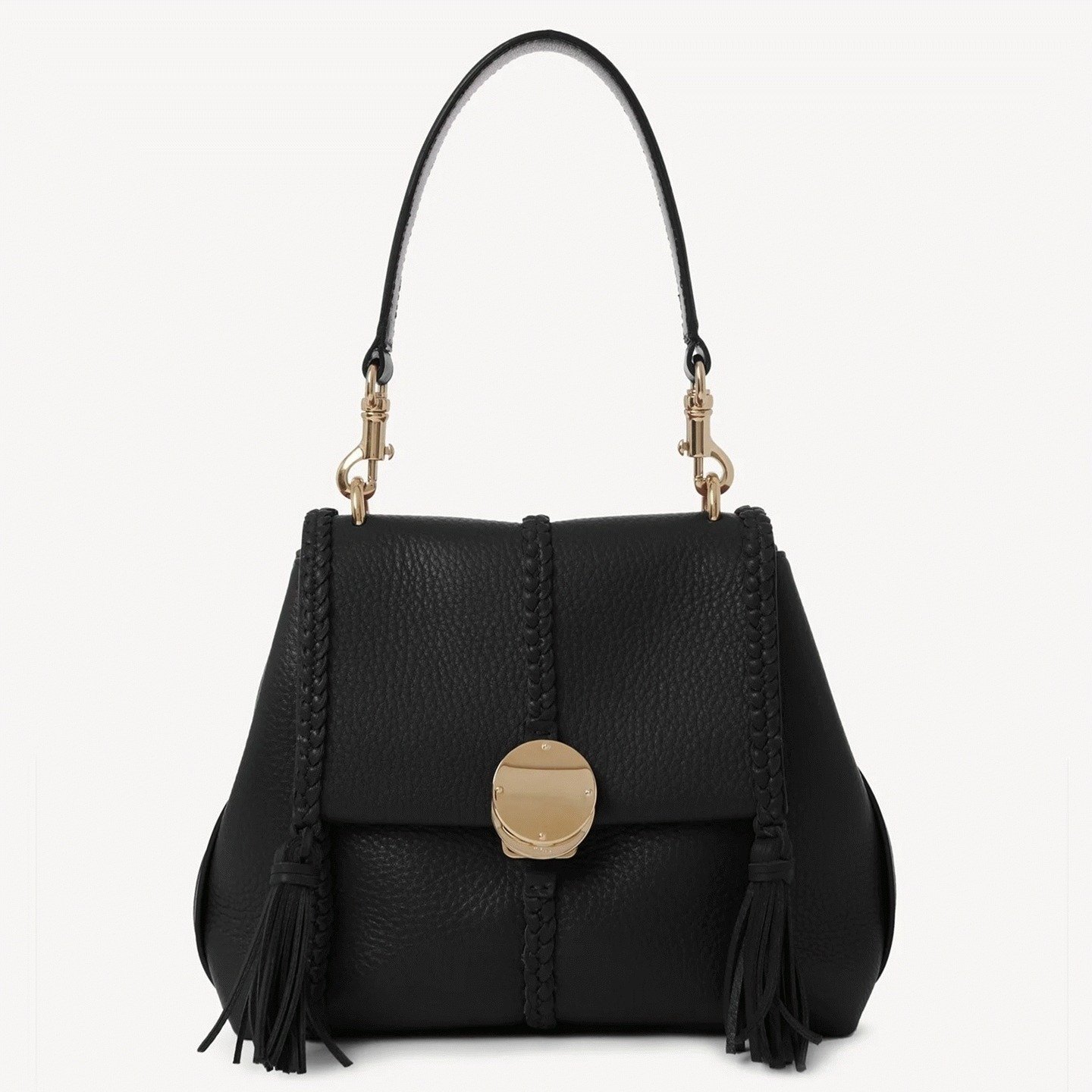E30A5937-9264-A393-F341-1EF0BA684D82.jpg Top Quality Replica Chloe Penelope Small Shoulder Bag in Black Grained Calfskin - Image 1