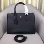 Black Prada Galleria Tote Replica – Large Size - Image 5