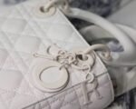 Dior Lady Dior Mini Chain Bag Fake in White - Image 10