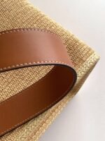 Top Quality Replica Fendi Sunshine Medium Tote Bag in Natural Straw - Image 3