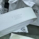Chanel Red Patent Leather CC Logo Belt - Image 5