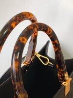 Top Quality Replica Fendi Sunshine Medium Tote Bag In Black FF Calfskin - Image 5