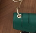 Fake Bvlgari Serpenti Forever Small Crossbody Bag Green Leather - Image 7