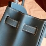 Blue Jean Imitation Luxury Hermes Birkin 35cm Handbag - Image 3