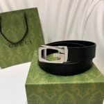 Square G reversible leather belt - Image 3