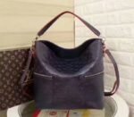 Louis Vuitton Monogram Empreinte Melie Hobo In Navy Blue - Image 3