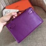 Cyclamen Swift Fake Hermes Kelly Pochette Feminine Clutch - Image 5