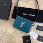 SOLFERINO SMALL SATCHEL IN LACQUERED AYERS - Image 2