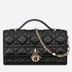 Dior Miss Dior Mini Bag Replica in Black Cannage Lambskin