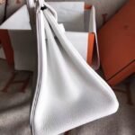 High Quality White Hermes Birkin 30cm Replica Purse - Image 3