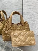 Dior Toujours Small Bag Fake in Tan Macrocannage Calfskin - Image 6
