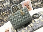 Dior Lady Dior Large Bag Replica in Grey - Image 8