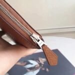 Brown Luxury Replica Hermes Wallet Azap Zipped - Image 6