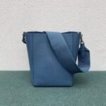 Top Quality Knockoff Celine Sangle Small Bucket Bag In Slate Blue Calfskin - Image 8