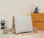 Louis Vuitton Damier Azur Coussin PM Bag With Jacquard Strap - Image 3