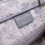 Dior Medium Book Tote Bag Fake in Grey Toile De Jouy Embroidery - Image 7