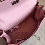 Rose Dragee Swift Replica Hermes Kelly 25cm Graceful Bag - Image 7