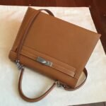 Brown Epsom Knockoff Hermes Kelly 32cm Sellier Classic Purse - Image 8