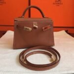 Gold Swift Replica Hermes Kelly 20cm Premium Quality Bag - Image 3