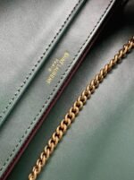 Replica Saint Laurent Cassandra Medium Chain Bag Green - Image 8