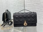 Dior Miss Dior Top Handle Bag Fake in Black Cannage Lambskin - Image 7