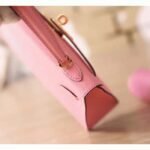 Pink Epsom Replica Hermes Kelly 20cm Graceful Bag - Image 6
