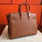 Gold Hermes Birkin 35cm Knockoff from Designer Collection - Image 3