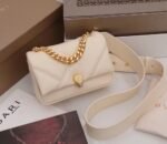 Knockoff Bvlgari Serpenti Cabochon Mini Bag White Calfskin - Image 3
