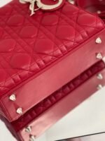 Dior Small Lady Dior My ABCDior Bag Fake in Red - Image 2