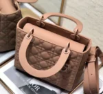 Dior Lady Dior Medium Bag Fake in Blush - Image 4