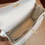 White Clemence Replica Designer Kelly Retourne 32cm Hermes Handbag - Image 8